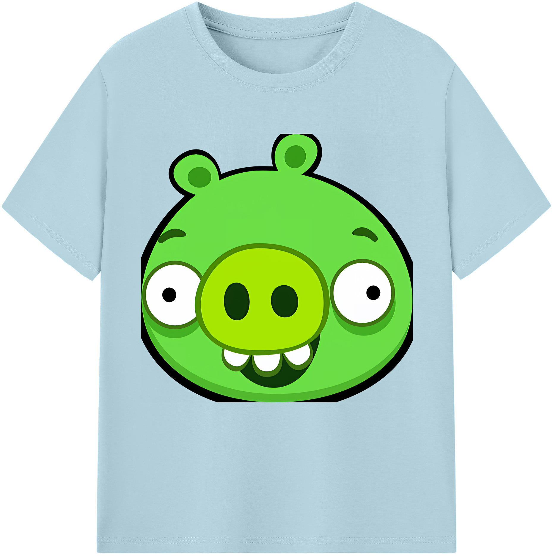 （画像用） Angry Birds アングリーバード 綿100％半袖Tシャツ（フロントプリント）